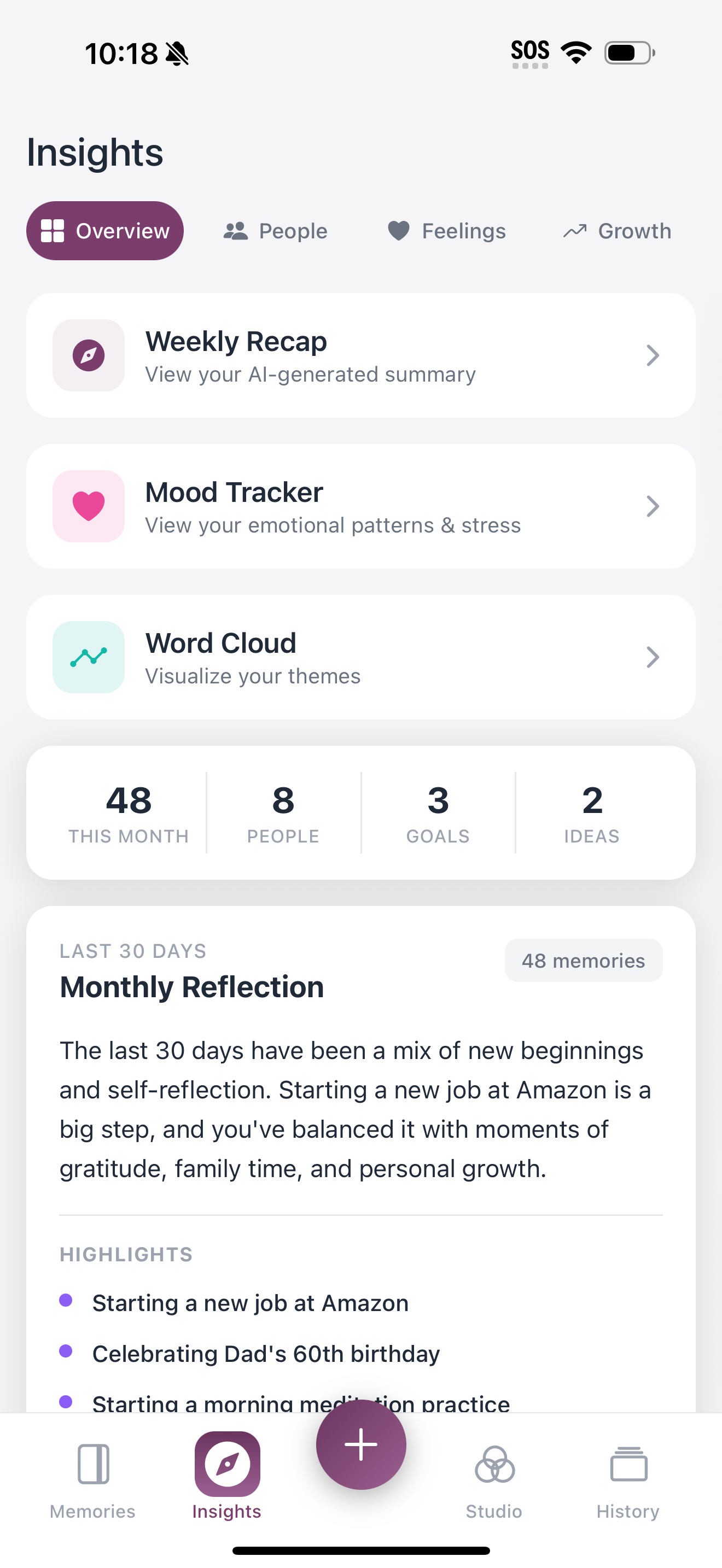 Life Insights screenshot